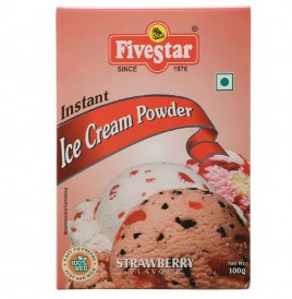 Five Star Instant Ice Cream Powder, Strawberry Flavour  Box  100 grams